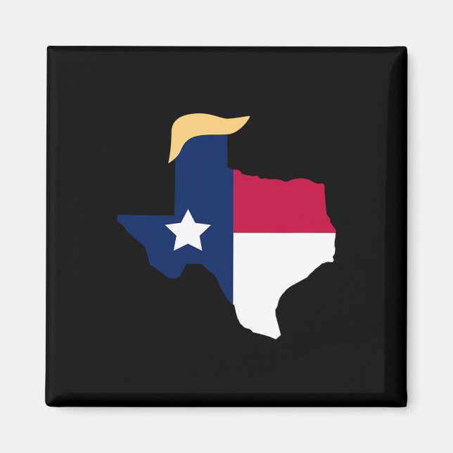 Aimant Pour l'élection de Trump 2020 Texas Drapeau Trump  (Devant)