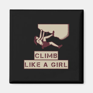 Aimant Pour les femmes d'escalade de rocher - Grimper com