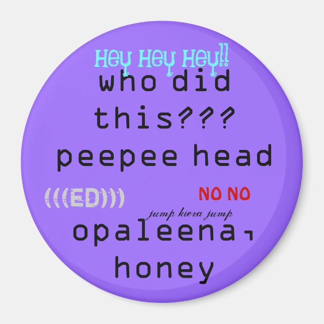 aimant pour petits pélins (Devant)