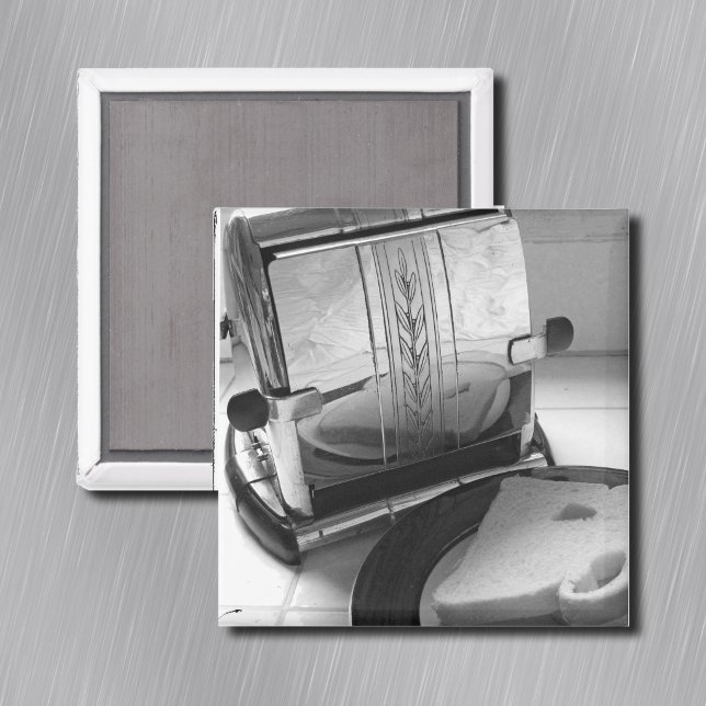 Aimant pour réfrigérateur d'art de cuisine grille- (Vintage Toaster Kitchen Art Fridge Magnet)