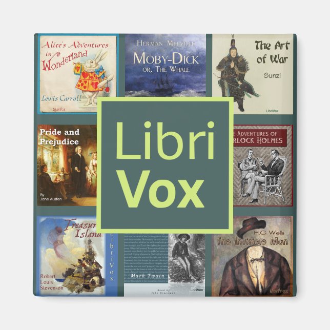 Aimant pour réfrigérateur LibriVox (Devant)