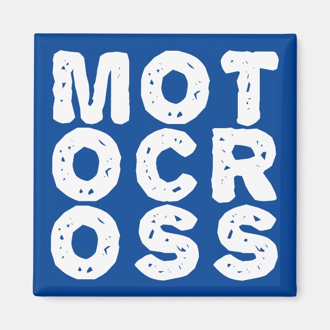 Aimant pour réfrigérateur moto cross géant logo Di (Devant)