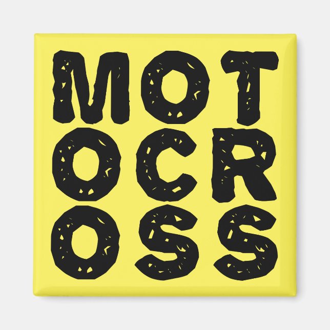 Aimant pour réfrigérateur moto cross géant logo Di (Devant)