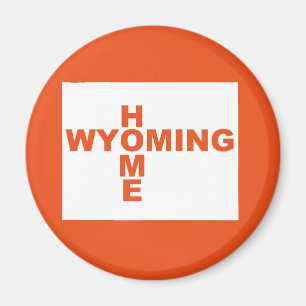 Aimant pour réfrigérateur Wyoming, maison loin de