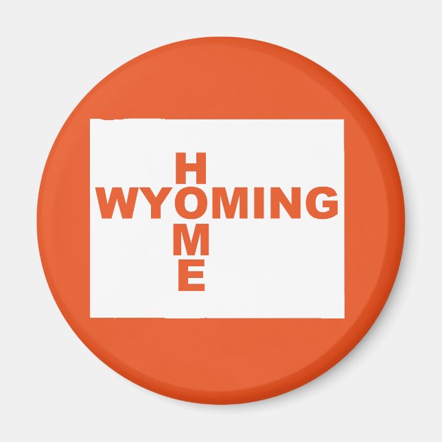 Aimant pour réfrigérateur Wyoming, maison loin de  (Devant)