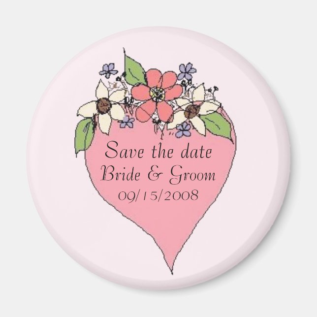 Aimant pour sauvegarde de date (Devant)