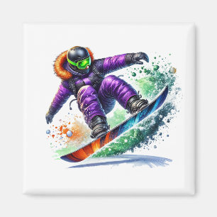 Aimant pour snowboardeur  