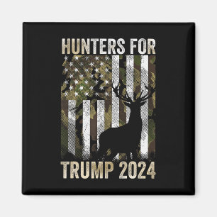 Aimant Pour Trump 2024 Président Camouflage Deer Elk Antl