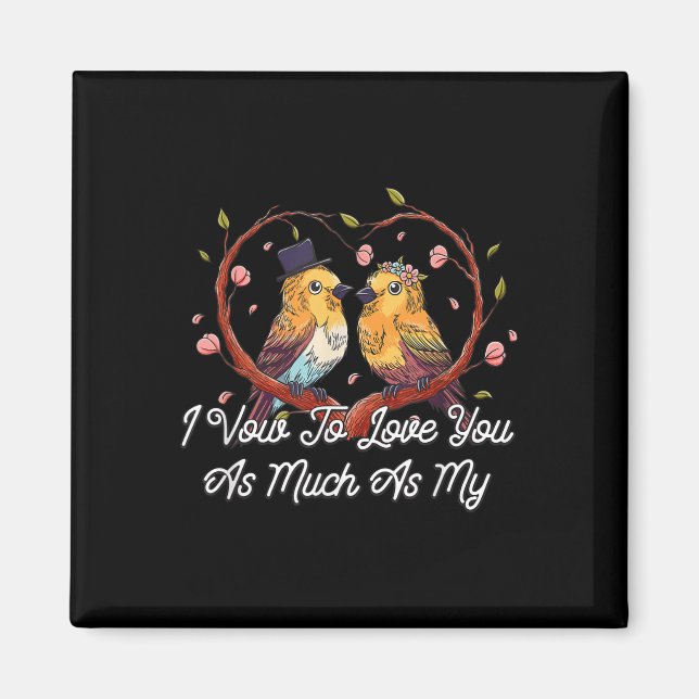 Aimant Pour Vous Aimer Autant Que Mon Mariage Chats Amour (Devant)