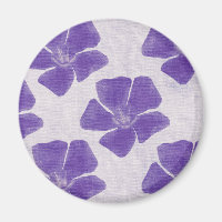 Aimant pourpre de motif de fleur
