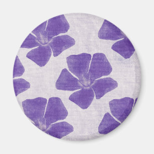 Aimant pourpre de motif de fleur