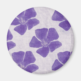Aimant pourpre de motif de fleur