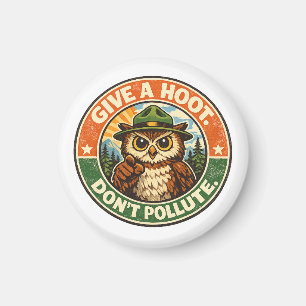 Aimant Poussez Un Cri De Chouette Ne Polluez Pas Hibou