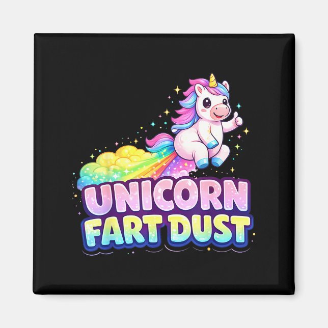 Aimant Poussière de pet de licorne ufd  (Devant)