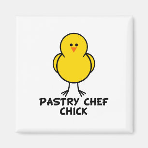 Aimant Poussin de chef de pâtisserie