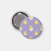 Poussin de Pâques mignon avec motif transparent à 
