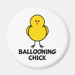 Aimant Poussin montant en ballon