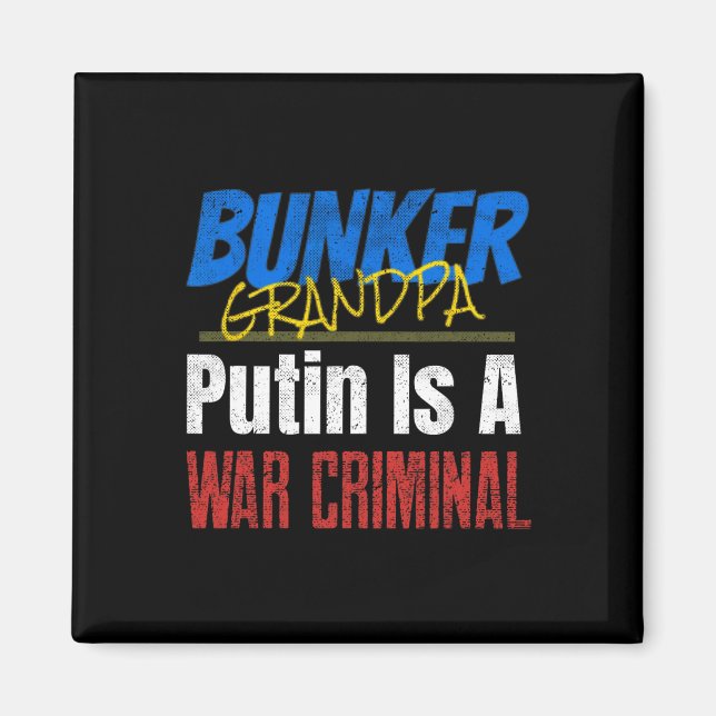 Aimant Poutine est un criminel de guerre Ukraine Ukrainie (Devant)