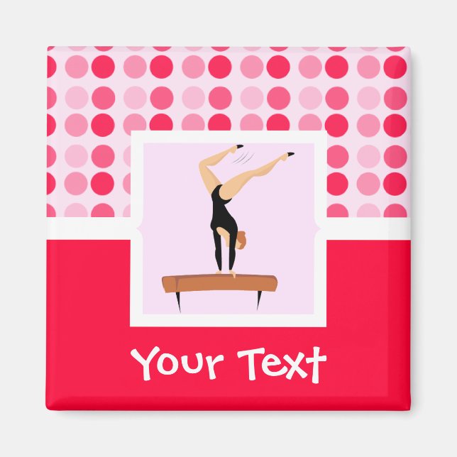 Aimant Poutre de balance de gymnastique mignonne (Devant)