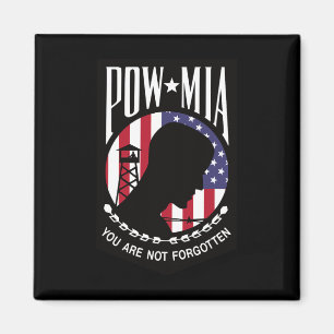 Aimant POW MIA Drapeau USA Vous N'Êtes Pas Oubliés