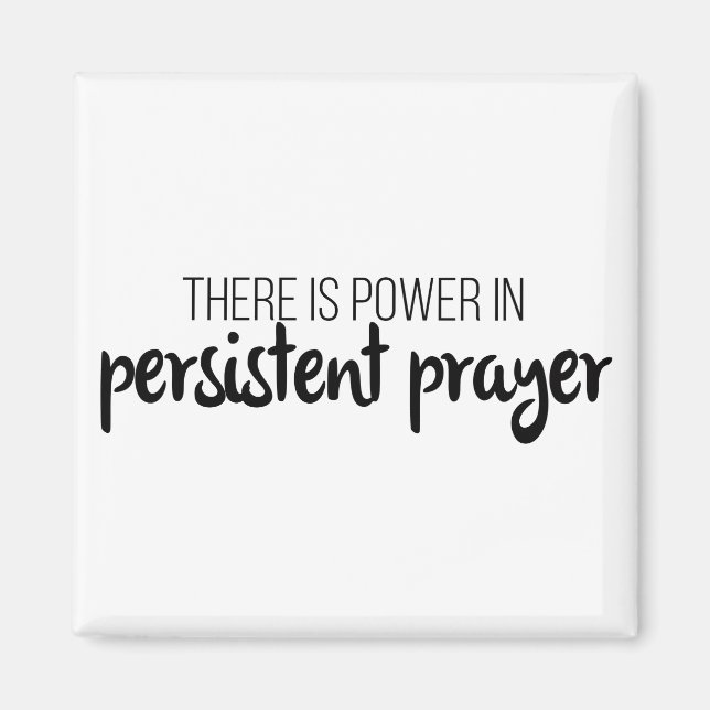 Aimant Power in Persistent Prayer Gospel Graphics Jesus (Devant)