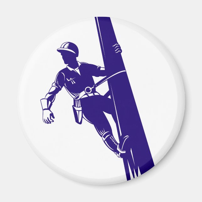 Aimant Power Lineman Electrician (Devant)