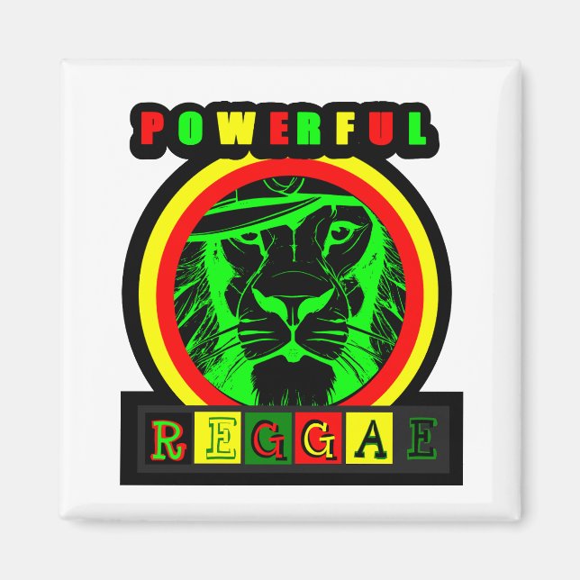 Aimant Powerful Reggae (Devant)