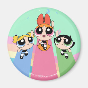 Aimant Powerpuff Girls Fly High