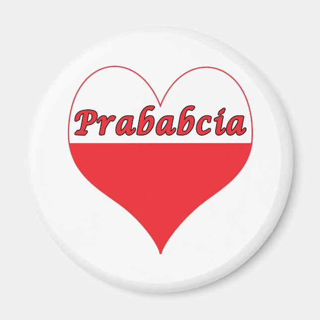Aimant Prababcia Coeur polonais (Devant)