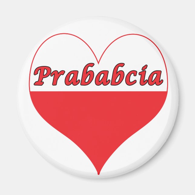Aimant Prababcia Coeur polonais (Devant)