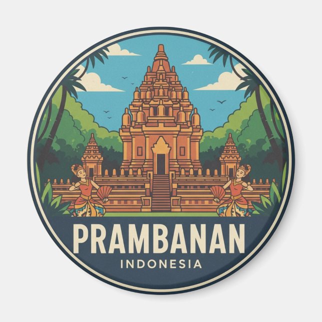 Aimant Prambanan Temple Indonésie UNESCO (Devant)