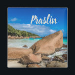 Aimant Praslin Seychelles Anse Lazio Beach cadeau<br><div class="desc">Praslin Seychelles Anse Lazio Beach vacances souvenir ou cadeau pour les voyageurs.</div>