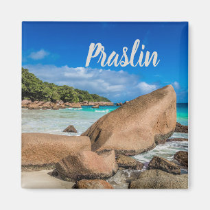 Aimant Praslin Seychelles Anse Lazio Beach cadeau