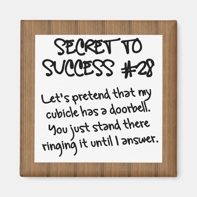 Aimant Pratiquer une étiquette de bureau appropriée (Devant)