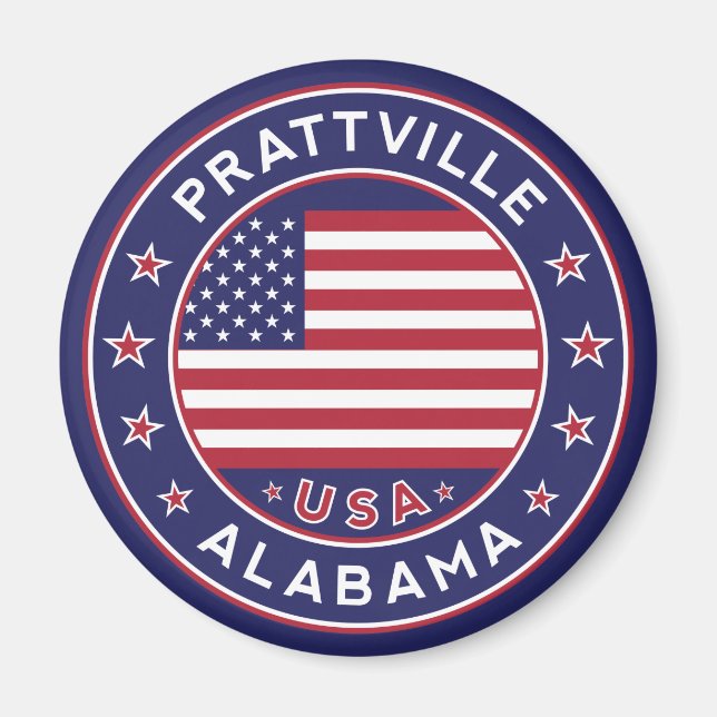 Aimant Prattville, Alabama (Devant)