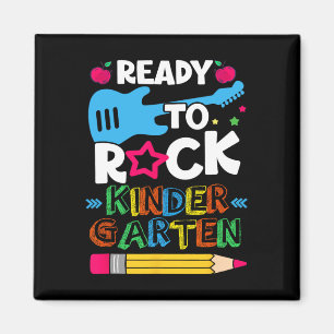 Aimant Premier jour de maternelle prêt à rocker la matern