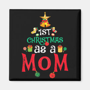 Aimant Premier Noël d'une maman femme drôle Xmas nouvelle