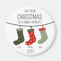 Premier Noël en famille de trois