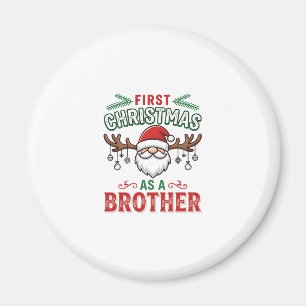 Aimant Premier Noël en tant que frère Santa Gnome