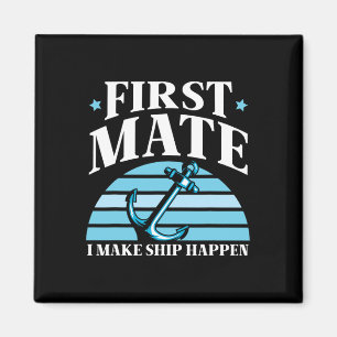 Aimant Premier Officier Je Fais Arriver Le Navire Bateau