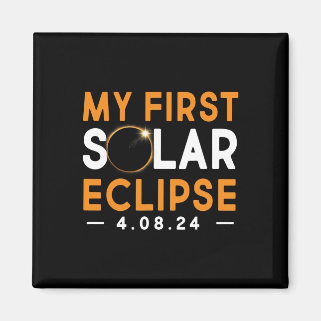 Aimant Première Chemise Solaire Eclipse Garçons Filles 20 (Devant)