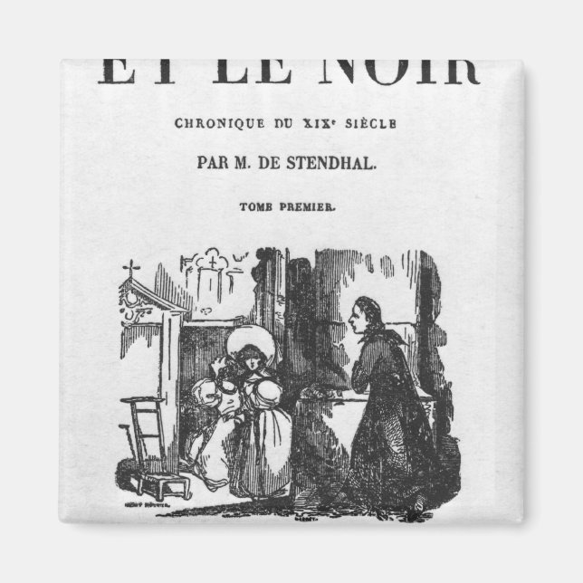 Aimant Première édition de "Le rouge et le noir" (Devant)