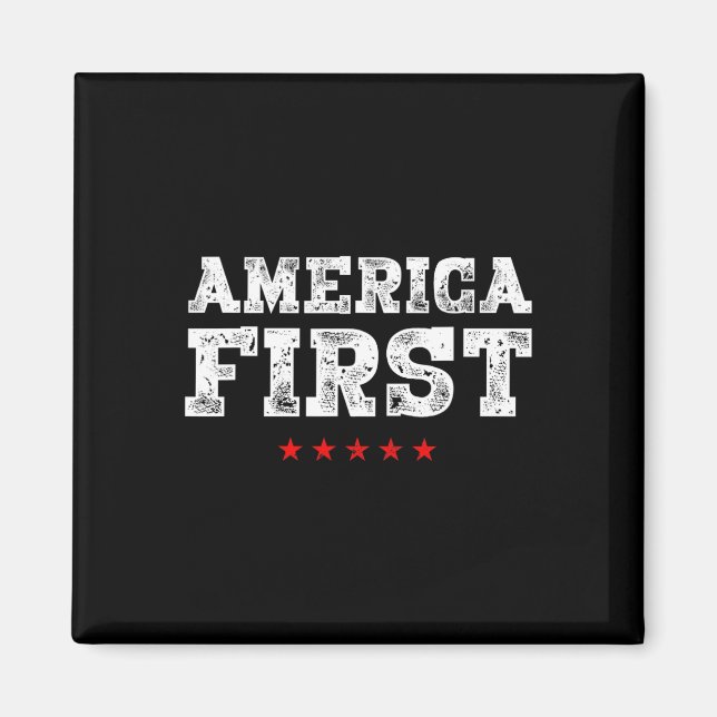 Aimant Première femme pro-trump (Devant)
