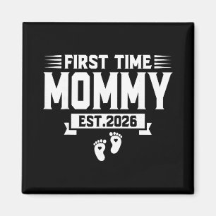 Aimant Première Maman Estimée 2026 Maman Famille Bientôt