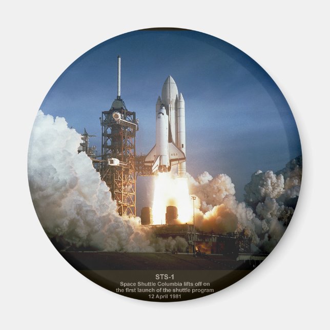 Aimant Première navette spatiale lancer STS-1 Columbia (Devant)