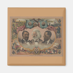 Aimant Premiers héros d'Afro-américain