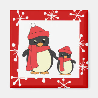 Aimant Prendre le petit pingouin pour une promenade