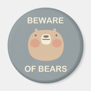 Aimant Prenez garde des ours