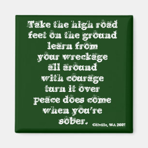 Aimant Prenez la haute route -