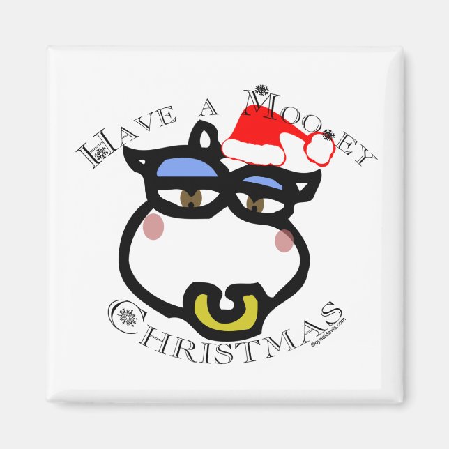 Aimant Prenez un Noël Mooey ! (Devant)